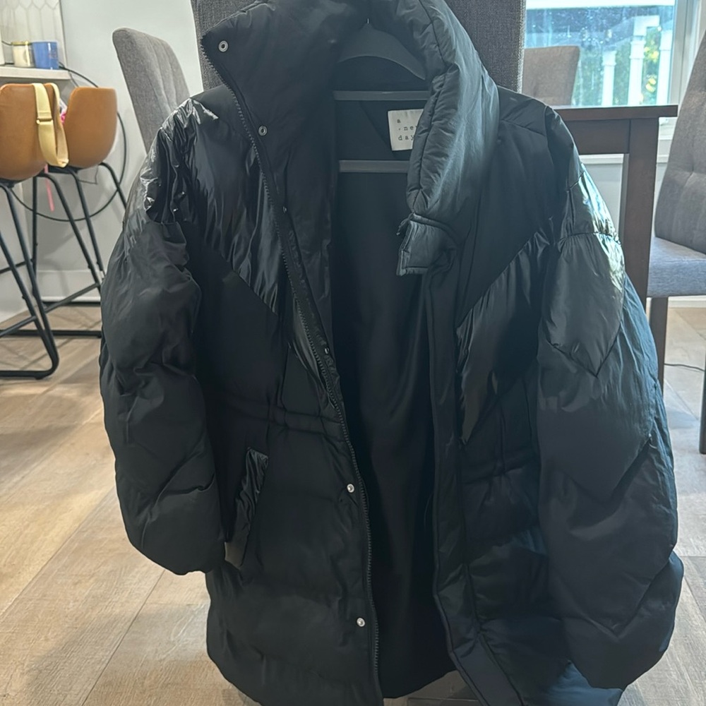 A new day Black winter jacket